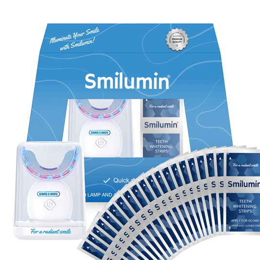Smilumin – Set za njegu zubi s LED lampom i trakicama